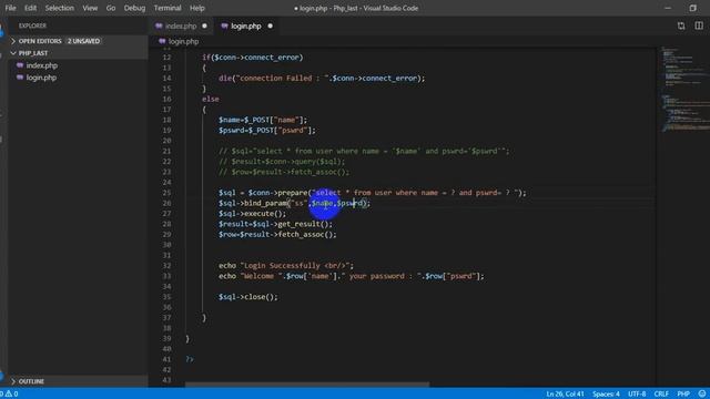 PHP SQL Injection смотреть онлайн