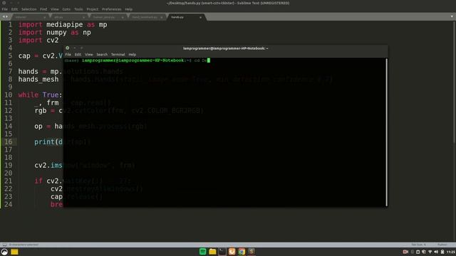 Mediapipe hand tracking | opencv project | machine learning | fast 30 fps смотреть онлайн