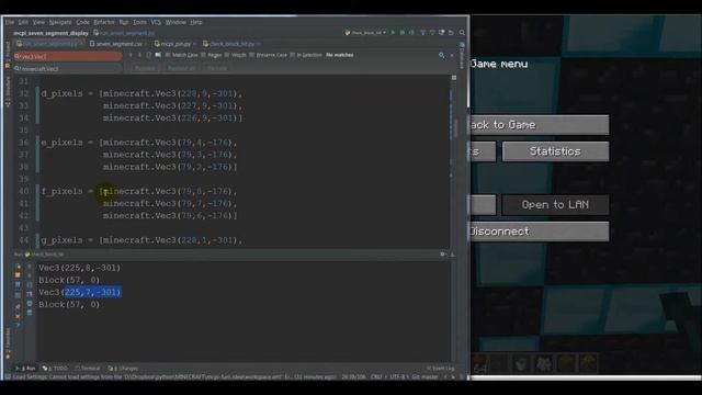 Python Programming Walkthrough - Minecraft Seven Segment Display смотреть онлайн