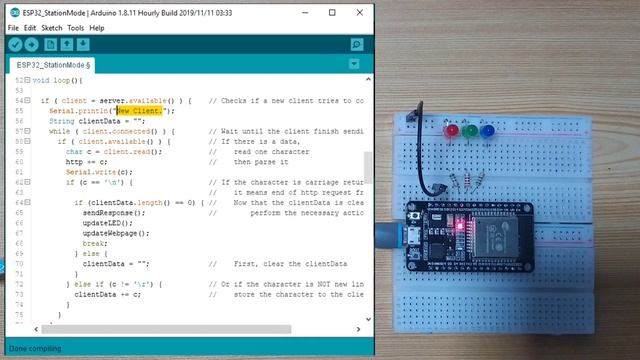 Tutorial: ESP32 Web Server | ESP32 WiFi Station Mode смотреть онлайн