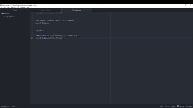 Make a Python Keylogger in 6 Minutes смотреть онлайн