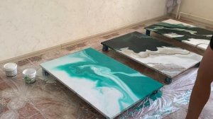 Как перезалить картину в технике Fluid art. Обзор материалов. Советы и рекомендации.