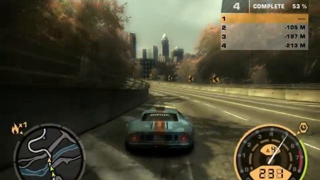 need for speed most wanted ford gt40 412 Km/h смотреть онлайн