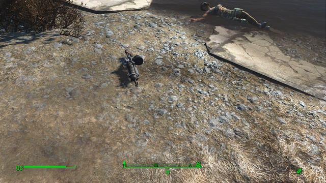 Fallout-4. Карабин, плывущий к берегу. смотреть онлайн
