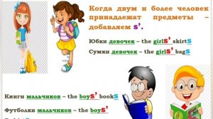 Possessive case for kids (Притяжательный падеж для детей)