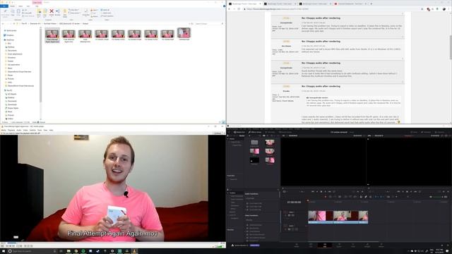 [SOLUTION!] DaVinci Resolve 16 - Choppy/Distorted audio after render - Flatten the multi-cam footag смотреть онлайн