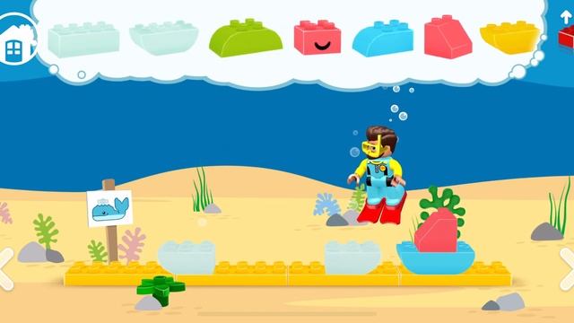 LEGO DUPLO WORLD ? UNDER THE SEA, Dive under water in a submarine to explore and find treasure! смотреть онлайн
