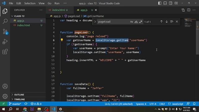 local Storage and Session Storage in JavaScript смотреть онлайн