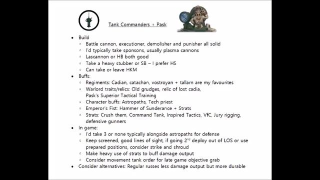 Tank Commanders + Knight Commander Pask: Rules Review + Tactics - Imperial Guard / Astra Militarum смотреть онлайн