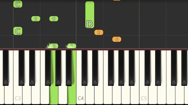 Faded - Alan Walker (Easy Piano Tutorial) Synthesia смотреть онлайн