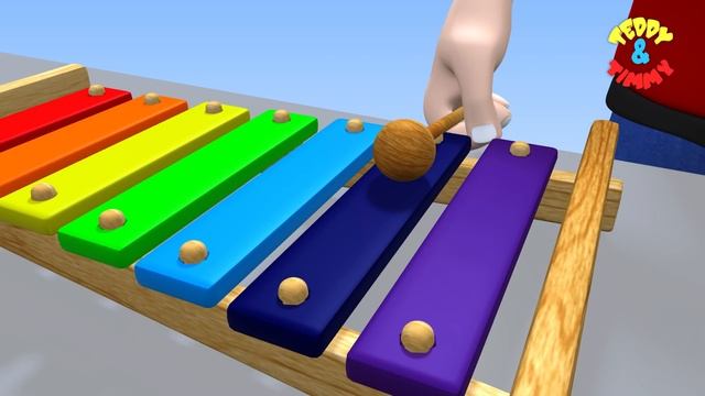 Rainbow Colours | Learn Rainbow Color Names | Teddy And Timmy Poems For Kids смотреть онлайн