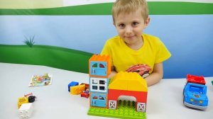 Лего Ферма и Даник | Развивающее видео для детей с конструктором Lego Duplo Learn about Farm