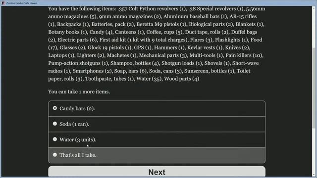 Playing Zombie Exodus Safe Haven with Low Morality