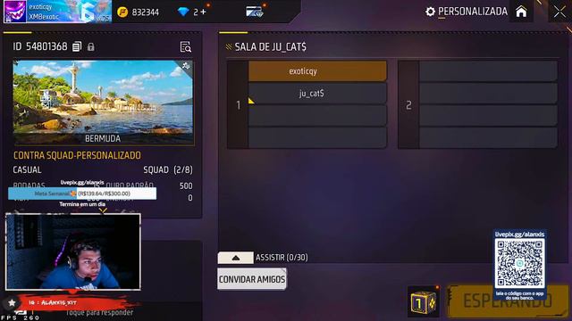 SQUAD DA RESENHA TA ON KKKKKkkk 👑 JOGANDO COM INSCRITOS 👑 RYZEN 5 5600 👑 FREE FIRE AO VIVO 👑 смотреть онлайн