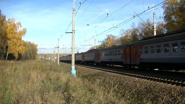 Электропоезд ЭД4М-0157 перегон Крёкшино - Толстопальцево смотреть онлайн