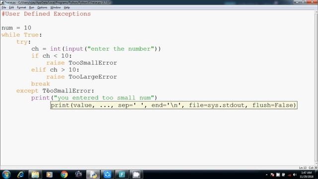 #35 | Python Beginners Tutorials | User Defined Exception | Custom Exception in Python Tamil смотреть онлайн