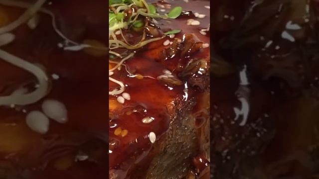 Tender salmon steak with honey ginger garlic sauce смотреть онлайн