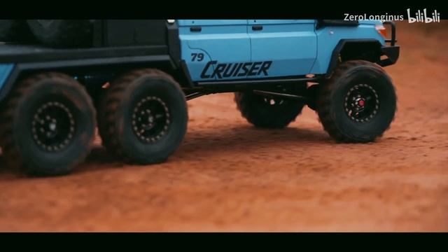 1/10 Scale RC LAND CRUISER 6X6 LC79 / RC TRAIL RUN #rclandcruiser #rclc79 #rc4wd #rcrun