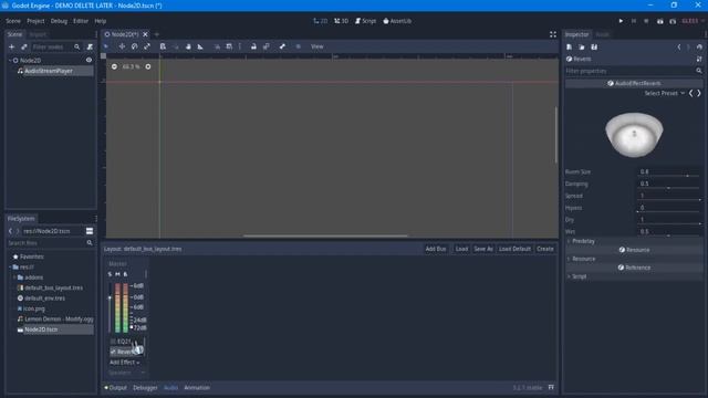 Audio Effect Inspector Godot Plugin Demonstration смотреть онлайн