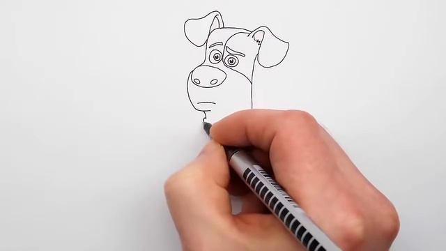 Как нарисовать собаку Макса (Тайная жизнь животных) смотреть онлайн