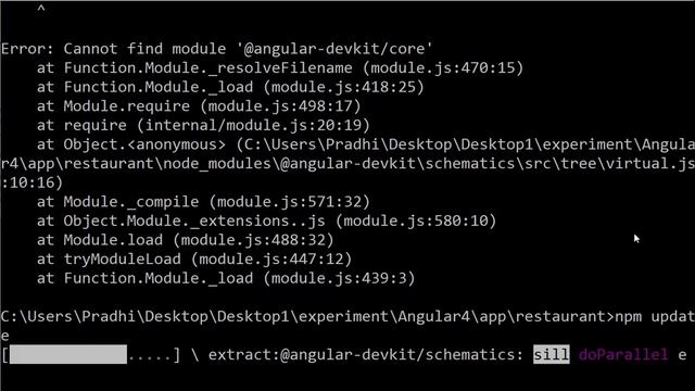 Error: Cannot find module '@angular-devkit/core' смотреть онлайн