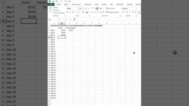 Excel pt 1: A penny a day or $1,000,000 смотреть онлайн