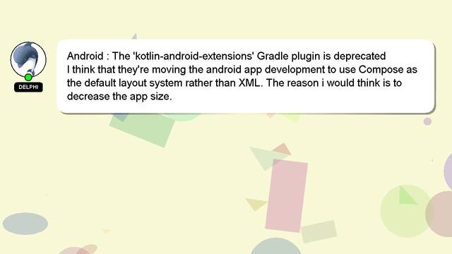 Android : The 'kotlin-android-extensions' Gradle plugin is deprecated смотреть онлайн