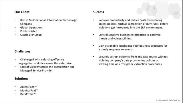 Segregation of Duties for Oracle ERP Cloud - Case Study смотреть онлайн