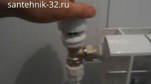 Установка термоголовки Данфосс на радиатор видео