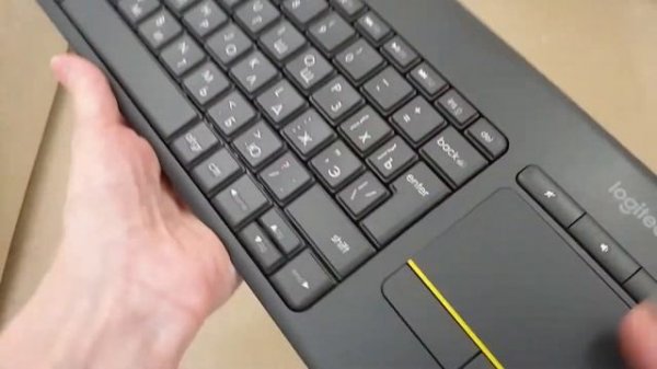Клавиатура Logitech Wireless Touch Keyboard K400 Plus Black обзор - отзыв в Плеер.Ру.