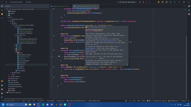 1.20 Minecraft Forge Modding Tutorial - Block Entity Inventories смотреть онлайн