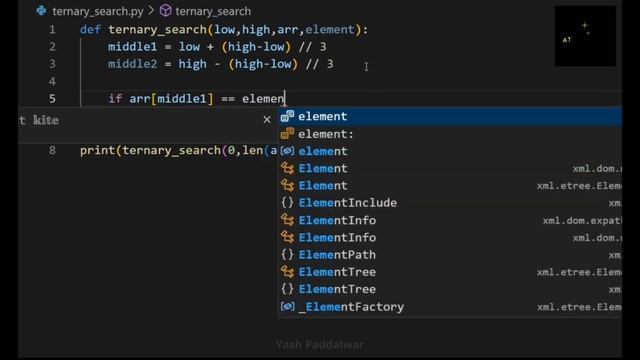 Ternary Search Implementation in Python | At A Glance! | #ternarysearch #python смотреть онлайн