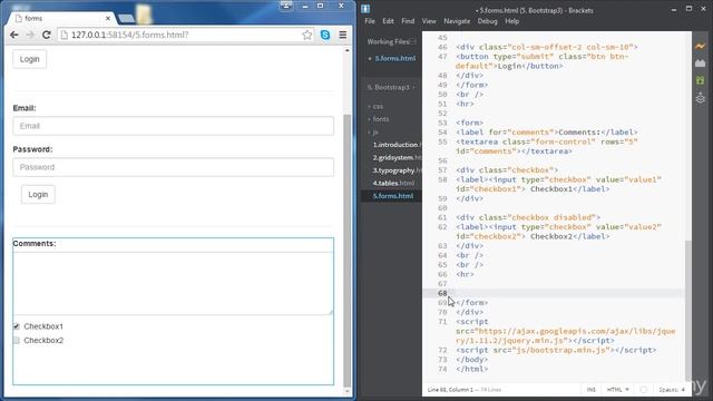 6. Forms 2 - Bootstrap смотреть онлайн