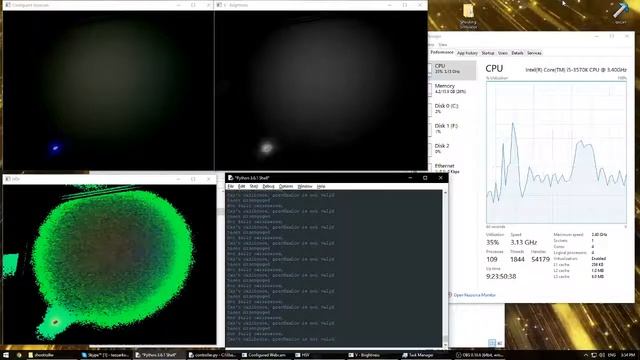 minMaxLoc on HSV with 200mW purple/blue laser on wall (with and without light) смотреть онлайн