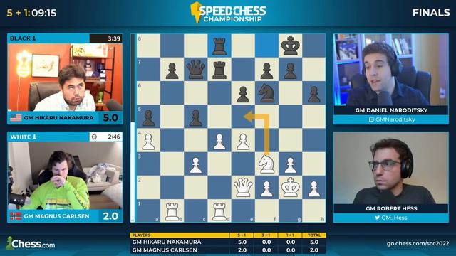 Hikaru Can't Believe That Magnus Fell Into A Beautiful Checkmate | Speed Chess 2022 смотреть онлайн