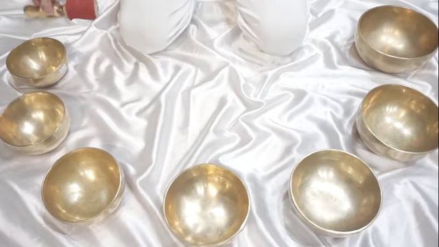 II#-Набор тибетских поющих чаш для звукотерапии и медитативных практик. 7 нот - 7 чакр смотреть онлайн