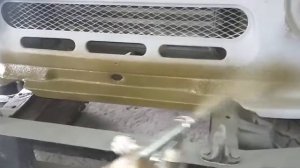 Окраска кузова автомобиля УАЗ 469 Раптором в цвет Хаки