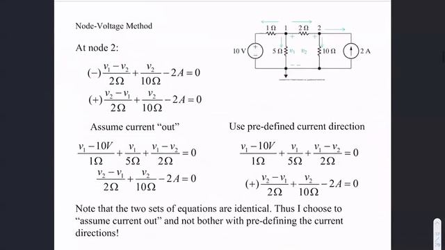 Lecture - 6 Node Voltage Method смотреть онлайн