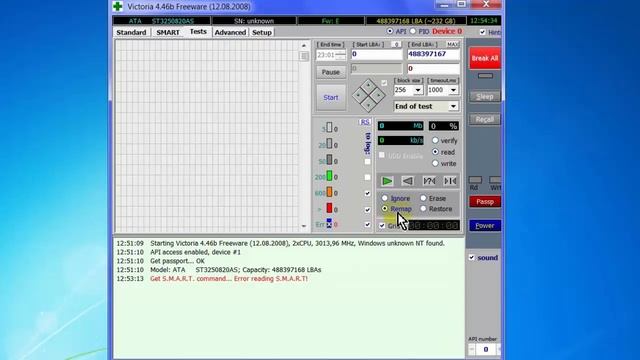 Исправление жесткого диска. Программа Victoria HDD смотреть онлайн