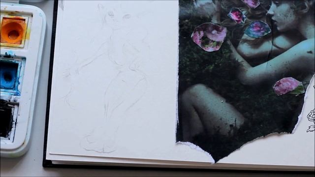 Sketch with me #2/ Fairy collage смотреть онлайн