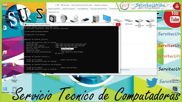 Compartir Impresoras en RED LAN / WIFI, Imprimir en RED смотреть онлайн