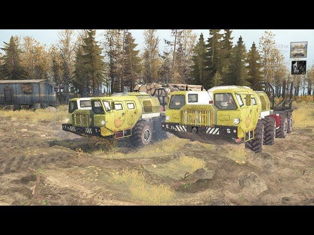 Spintires: MudRunner Прохождение Сетевая игра Карта Потоп смотреть онлайн