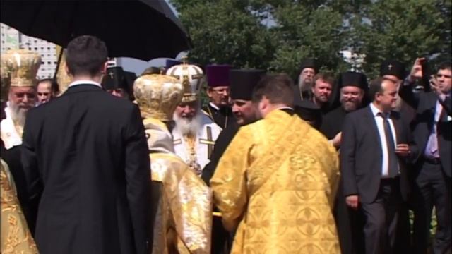 Закладка памятной грамоты в честь 1025-летия Крещения Руси. смотреть онлайн