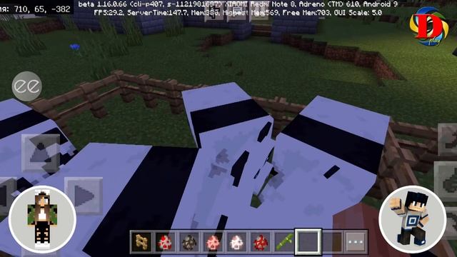 Лечим панду с соплями в Minecraft! Приколы в Майнкрафт Выживание смотреть онлайн