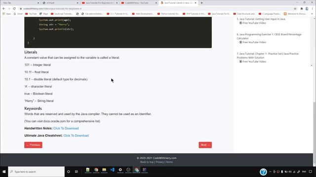 Errors & Exception in Java смотреть онлайн