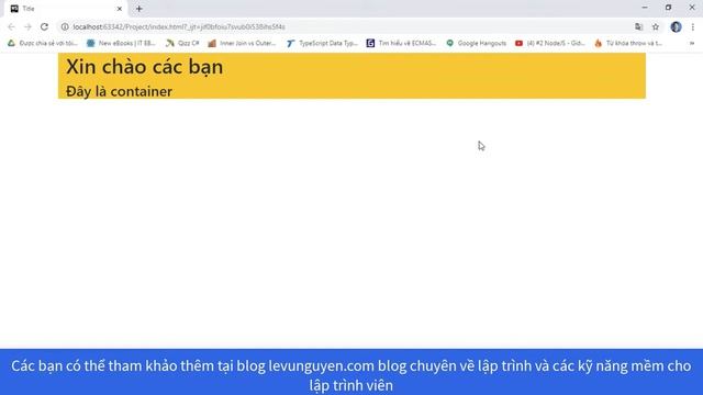 Bài 3: Hướng dẫn sử dụng Bootstrap container смотреть онлайн