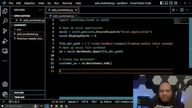 Python - Add Worksheet to Excel Macros File смотреть онлайн