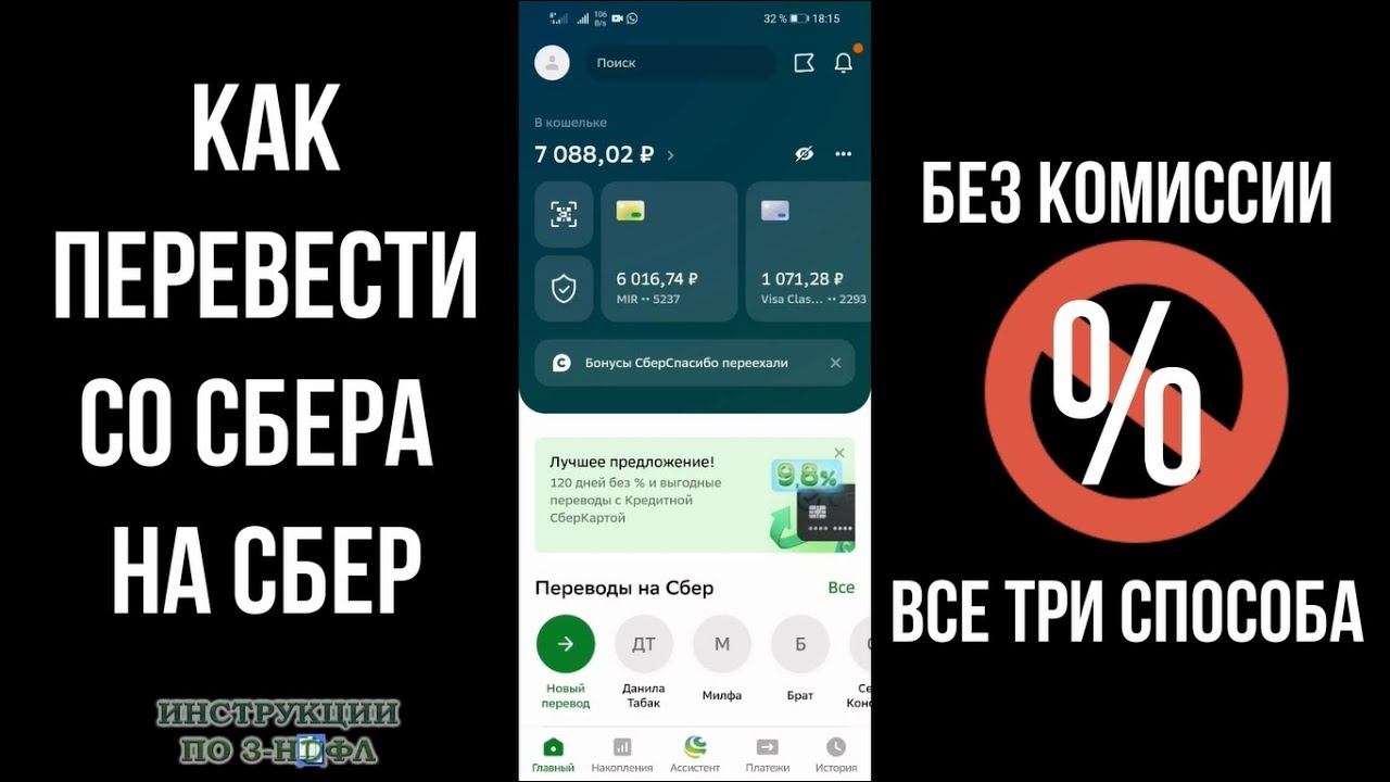 Как перевести деньги со Сбера на Сбер без комиссии. Сбербанк переводы без комиссии через СБП смотреть онлайн