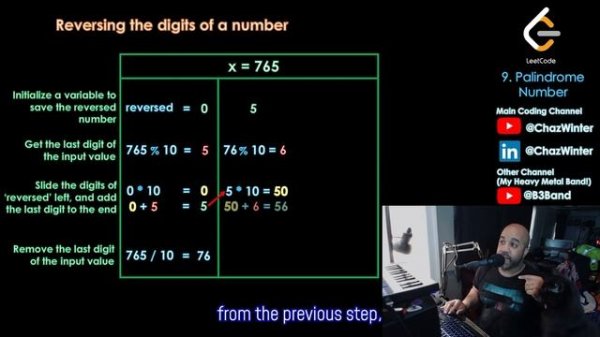 LeetCode 9 - Palindrome Number (Two Solutions, Integer and String) - Java Solution and Explanation