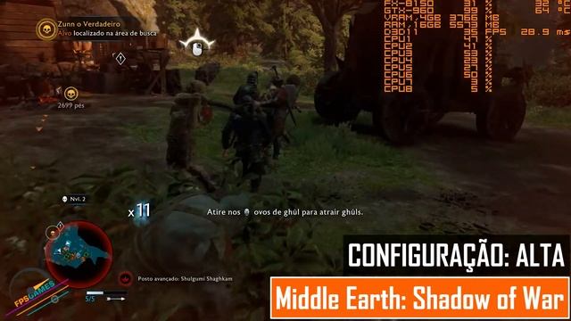 Middle Earth: Shadow of War | GTX 960 4GB + FX 8150 смотреть онлайн